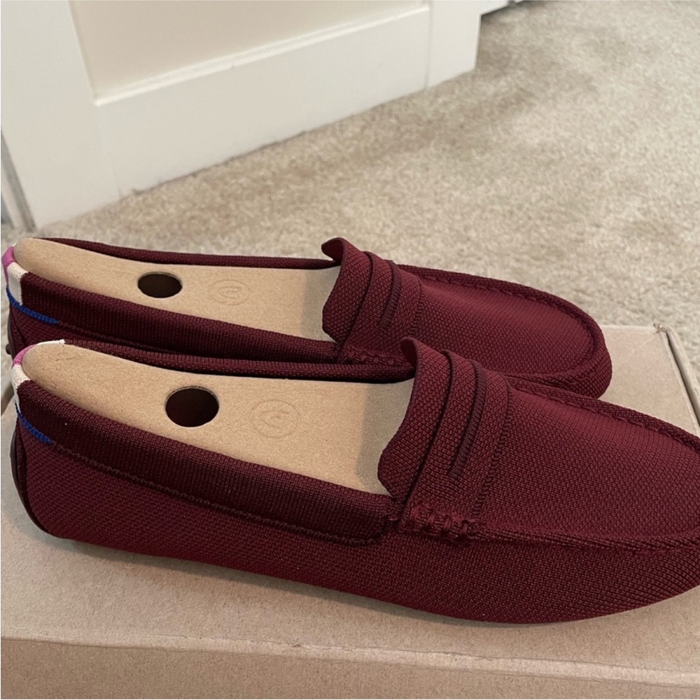 Rothy’s driving loafers 9.5 burgundy